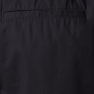 Shorts Bermuda en Coton Noir pour Homme, Taille Élastiquée avec Cordon, Couleur Unie, Tissu Oxford Respirant, Coupe Mi-Haute Décontractée - Product Image 5