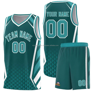 Conçu sur mesure, ensemble de vêtements de basket-ball pour hommes, short de sport respirant à séchage rapide, uniforme de basket-ball pour adultes de grande taille imprimé - Product Image 6