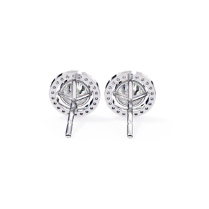 Boucles d'oreilles clous en argent sterling 925, collection REYES, serties d'un moissanite rond taillé sur mesure de 1,5 carat VVS, pour femmes. - Product Image 5
