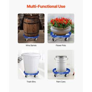 Chariot à tambour de 55 gallons avec une capacité de 2000 lb Chariot à tambour à 4 roulettes Chariot à tambour de 2000 lb - Product Image 6