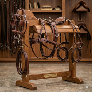 ชุดสายจูงม้าหนังแท้แบบดึงขึ้น พรีเมียม ทนทาน คุณภาพสูง เพื่อความสบายและสไตล์ขั้นสูงสุด - Product Image 3