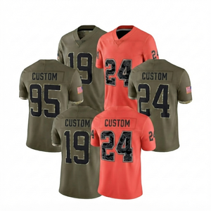 Fabricante Mayorista de Camisetas de Fútbol Personalizadas, Uniforme de Fútbol Americano Sublimado, Ropa Deportiva para Equipos en Verde y Rojo Coral - Product Image 1