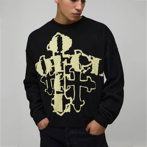 Personalized Screen Printed Men's Sweatshirt <b>Custom</b> Long Sleeve Streetwear OEM Casual Wear <b>Custom</b> Design Apparel Top Clothing - Product Image 1