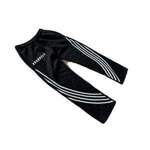 Pantalon de survêtement vintage imprimé bouffant 100% coton personnalisé lavé à l'acide taille haute formel cordon de serrage taille légère et plate - Product Image 2