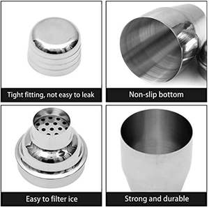 ชุดบาร์เทนเดอร์ขายส่งยอดนิยม Bold Blossom รุ่นโมเดิร์น ขนาด 350 มล. ทำจากสแตนเลส เป็นมิตรกับสิ่งแวดล้อม ทนทาน พร้อมที่ตวงเหล้า - Product Image 2