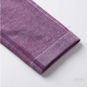 Ensemble de yoga 2 pièces pour femmes, haut court dos nu violet et leggings taille haute - Product Image 6