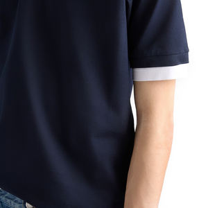 Camisa de Algodón de Lujo para Hombre, de Última Tendencia, OEM, Marca Privada, Transpirable, Corte Holgado, Contemporánea, Manga Corta, Secado Rápido, Personalizada - Product Image 6