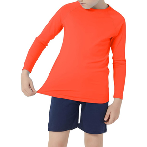 Custom Sublimation <b>Printed</b> Compression Shirts for Adults Kids Breathable Spandex Material UV Protection for <b>Surfing</b> Rash Guard - Product Image 5