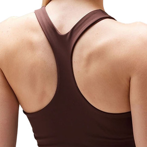 Women's Racerback Tank <b>Top</b> Sleeveless Vest 100% Cotton Spandex Blend Eco-Friendly Breathable Quick Dry Solid Pattern Casual - Product Image 2