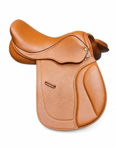 Sillín de equitación Sufi International de cuero genuino para salto y doma, con estructura de madera y herrajes SUS304, sillín inglés personalizado para caballo. - Product Image 1