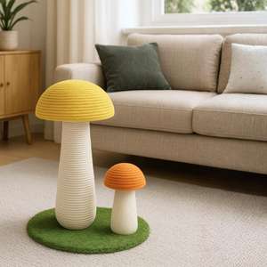 Yommy Tiragraffi e Albero per Gatti Super Carino e Decorativo a Forma di Fungo per il Divertimento Felino - Product Image 2