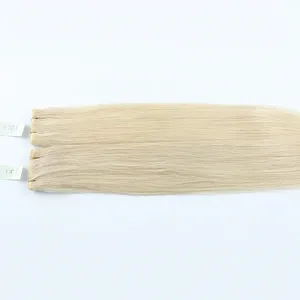 Peluca de Cabello Humano 100% Remy con Trama Completa, Larga, Rubia Platino, con Mechas, Textura Ondulada Natural, Personalizable - Product Image 5