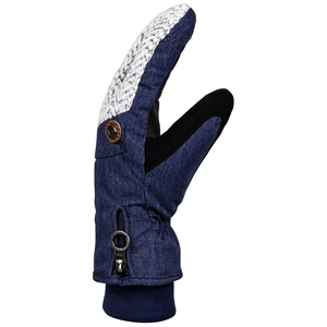 Gants de ski en cuir pour homme, personnalisés, pour l'hiver, à doigts entiers, imperméables, coupe-vent, thermiques, pour le ski en plein air - Product Image 4