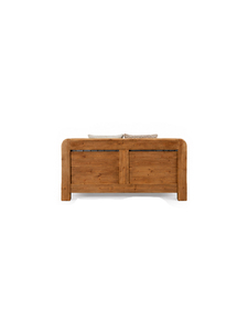 Base de Cama Moderna de Madera, Cabecera de Panel de Madera de Teca Sólida para Dormitorio, Casa, Villa, Hotel, Tamaños King y Queen - Product Image 5