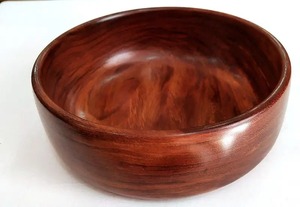 Ensemble de bols en bois d'acacia faits à la main, bols de service en bois naturel pour salade, fruits, soupe, cuisine, salle à manger, usage domestique - Product Image 3