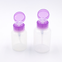 Bouchon de flacon pompe en plastique de 33 mm pour dissolvant de vernis à ongles, tête de distribution de liquide jetable pour acétone, alcool, nettoyant maquillage, manucure