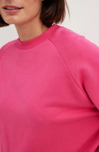 Sudadera Rosa Extra Grande para Mujer, 100% Algodón, Cuello Redondo, para la Escuela, Eventos Universitarios, Logotipo Personalizado, Suministro al por Mayor, Sudadera para Mujer - Product Image 2