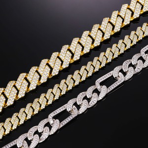 สร้อยคอคิวบันลิงค์เพชรโมอิสซาไนต์คุณภาพสูง ระดับพรีเมียม งานละเอียดประณีต สไตล์ฮิปฮอป พร้อมจำหน่าย - Product Image 3