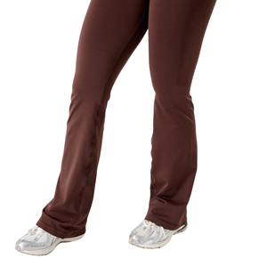 Pantalon évasé sans couture taille ultra haute pour femme, sculptant la taille, extensible, compressif, coupe bootcut, pour le sport, le yoga et le fitness - Product Image 6