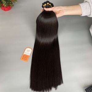 Genius-Extensions cheveux humains noués à la main, cuticule alignée, cheveux vierges non traités, vietnamiens - Product Image 3