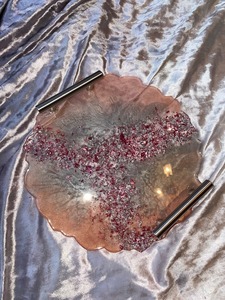 High Quality Modern Design <b>Epoxy</b> <b>Resin</b> Tray for Home Living Room Decor and Housewarming Gifts - Product Image 4