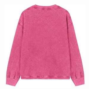 Sudadera Premium Unisex de Algodón 100% de Alto Gramaje con Efecto Desgastado, Lavado Ácido y Decoloración Solar, Estilo Urbano Holgado con Hombros Caídos para Hombre - Product Image 2