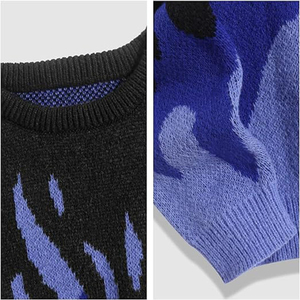 Pull en tricot pour hommes Tressage Zip 100% Coton Pull en tricot câblé à la mode pour hommes Cardigan Pull pour hommes - Product Image 2