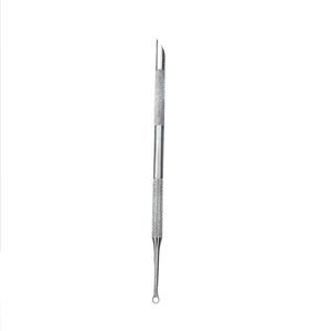Pousse-cuticules double embout en acier inoxydable réutilisable pour manucure, soin de précision à double tête - Product Image 6