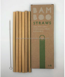 <b>Bamboo</b> <b>Straws</b> Natural <b>bamboo</b> reusable <b>straws</b> for home kitchen drinks and cafe takeaway - Product Image 4