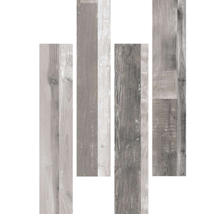 Azulejos de porcelana con efecto madera, antideslizantes, acabado mate, 200x1200mm, 10mm de grosor, color marrón, gris, blanco, amarillo, estilo rústico para interiores. - Product Image 2