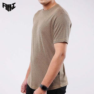 Camiseta de Hombre con Estampado Completo, Corte Holgado, 100% Algodón, Estilo Urbano, Personalizable, Manga Corta, Marca Privada, OEM, ODM - Product Image 1