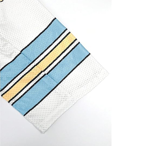 Maillot de football rétro en maille courte de haute qualité pour hommes et femmes, coupe ample et oversize en polyester, idéal pour l'été et le streetwear - Product Image 4