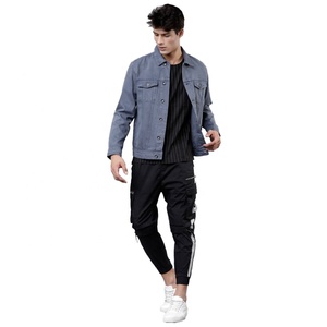 Hot Sale Premium Quality Winter Season Washed Knitted Plus Size Denim Jackets Custom Design Eco-Friendly Casual <b>Soft</b> <b>Jeans</b> Men - Product Image 1