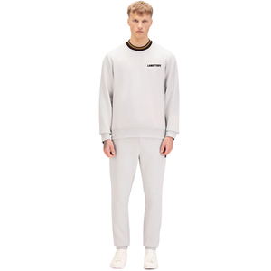 Conjunto Deportivo de Felpa para Hombre, Sudadera con Cuello Redondo, Pantalones de Pierna Recta con Cintura Ajustable, Corte Holgado, Ropa Deportiva Informal, OEM - Product Image 2