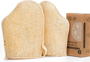 Natural Cellulose Loofah Shower Gloves Eco Friendly <b>Exfoliating</b> Bath Mitt for Deep Cleansing Healthy Skin and Daily Spa Routine - Product Image 5