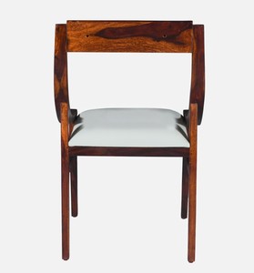 Modern Solid Wood <b>Dining</b> <b>Chair</b> Upholstered Faux Leather Seat Back Midcentury Design for Home <b>Dining</b> Use - Product Image 5