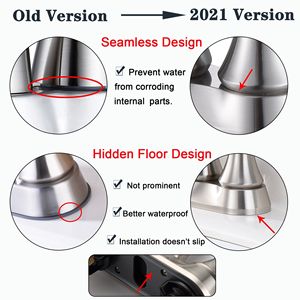 Rubinetto da Bagno a 2 Maniglie da 4 Pollici in Nichel Spazzolato con Scarico a Scomparsa e Tubi di Alimentazione, Accessori per Rubinetti Lavabo - Product Image 6