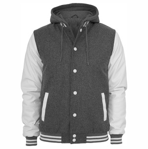 Veste universitaire en cuir véritable pour homme, avec logo brodé en chenille personnalisé, pour l'hiver. - Product Image 3