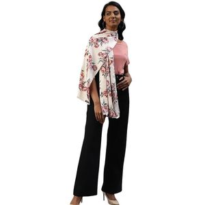Cotton <b>Blend</b> Printed Summer Scarves Stole for Women Sun Protection Cotton Face Scarf for Girls - Product Image 3