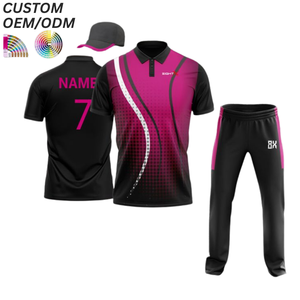 Camiseta de Entrenamiento de Cricket Personalizada con Estampado Sólido, Uniforme Deportivo de Equipo, OEM ODM, Transpirable, de Secado Rápido, para Venta al Por Mayor - Product Image 1