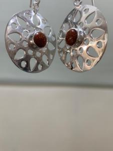 Hot Quality German Silver Wedding Special <b>Earrings</b> for Women Sunstone Jewelry Handmade <b>Fine</b> German Silver For Women Gemstone - Product Image 1