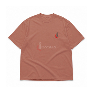 T-shirt graphique unisexe streetwear hip-hop en coton épais haute densité avec logo personnalisé, impression en relief, vente en gros OEM, faible MOQ - Product Image 1