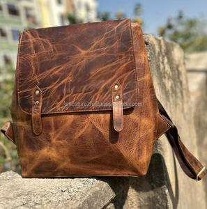 Nuevas mochilas de viaje hechas a mano reales de cuero de grano completo con estilo Vintage, mochilas de oficina multiusos, mochilas escolares - Product Image 4