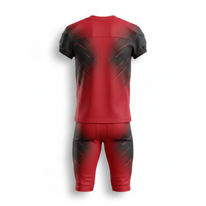 Uniforme de football américain sur mesure à séchage rapide, respirant, léger, vêtements de sport en sublimation numérique, ensemble maillot et pantalon assortis - Product Image 3
