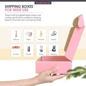 Cajas de Envío de Cartón Corrugado Rosa con Logotipo Personalizado para Empaque de Ropa, Cajas Plegables para Empacar Sudaderas y Ropa Interior - Product Image 3