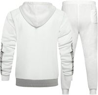 Ensemble de survêtement professionnel unisexe personnalisé pour équipe, vêtements de sport, entraînement athlétique, veste polaire imprimée à fermeture éclair intégrale, pantalon de jogging uniforme