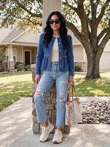 Oversized Denim Jacket Unisex Vintage Washed <b>Jean</b> Jacket Streetwear Clothing Manufacturer - Product Image 5