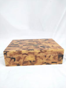 Caja de Joyería de Madera MDF Decorativa para el Hogar con Diseño de Hoja de Resina Pulida Hecha a Mano de la Mejor Calidad, Incrustaciones de Hueso Tallado y Tema Budista - Product Image 3