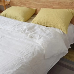 Parure de lit double sur mesure en lin 100% pour la maison, comprenant drap, couette et housse de couette, vente en gros - Product Image 3