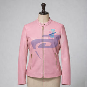 Chaqueta de cuero verde premium de la hermandad Jack And Jill Of America con letras griegas para miembros de JAJOA, chaqueta para mujeres - Product Image 1